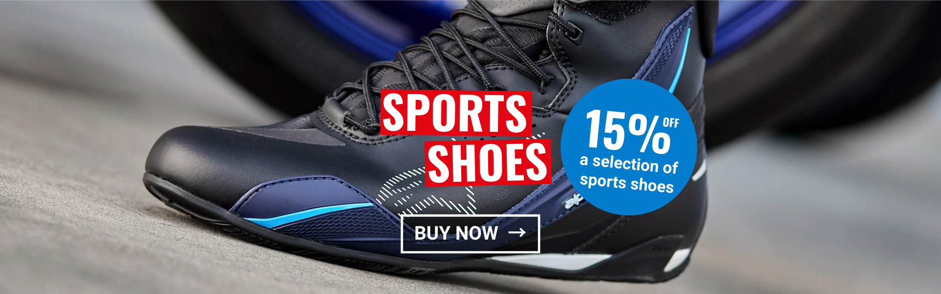 Sports shoes promotion